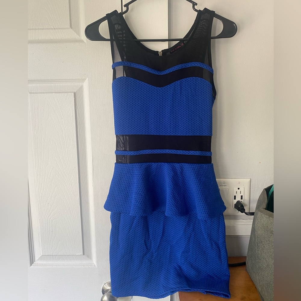 Blue Material Girl Business Dress